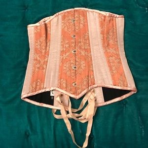 Peachy Pink Under Bust Corset